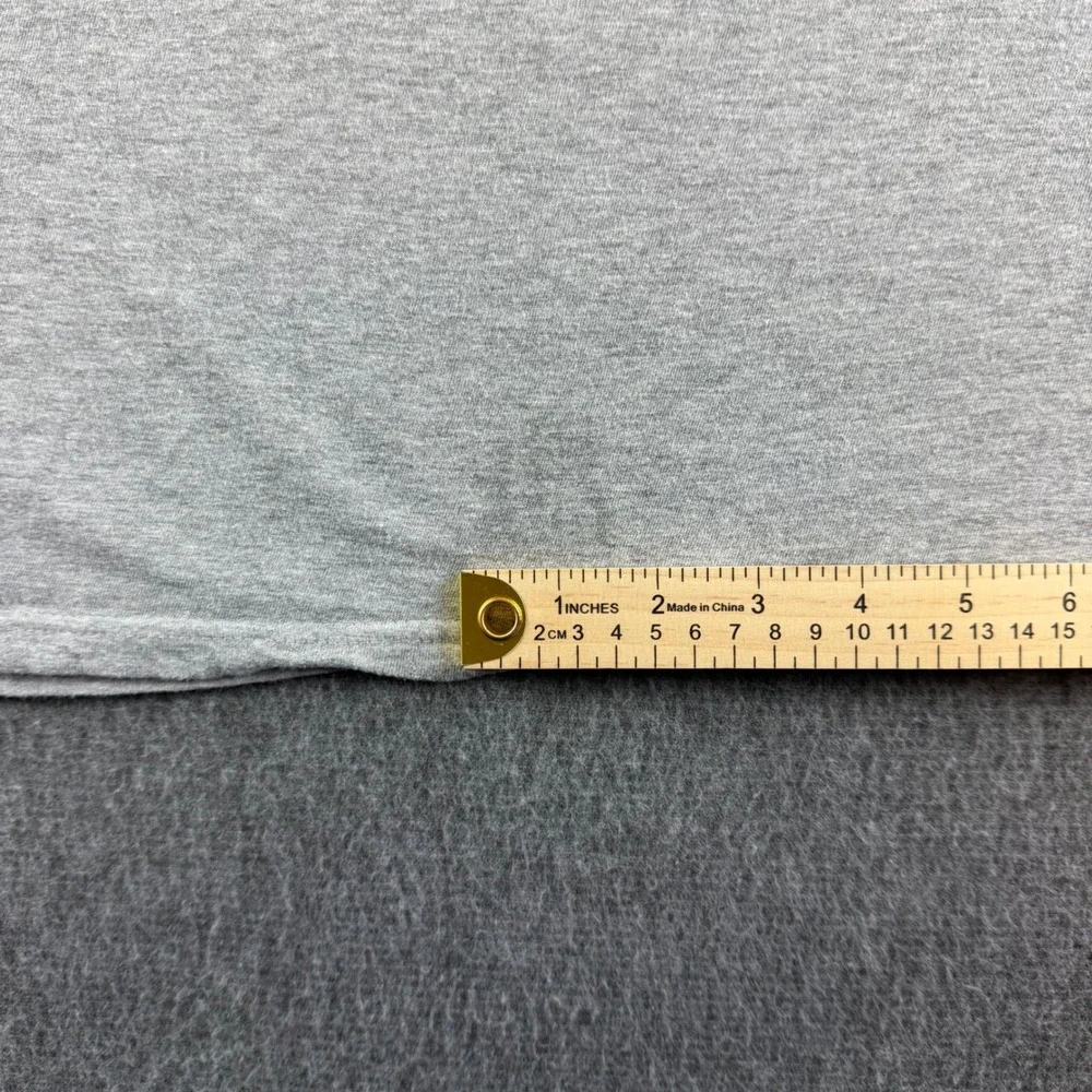 True Religion T-Shirt Mens Large Gray Short Sleeve Logo Cotton‎ Blend Tee